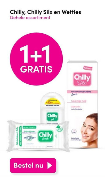 DA Chilly, Chilly Silx en Wetties Gehele assortiment aanbieding