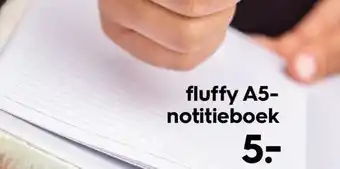 HEMA fluffy A5- notitieboek aanbieding