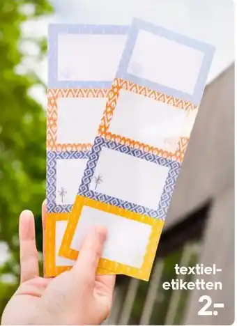 HEMA textiel-etiketten aanbieding