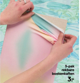 HEMA 3-pak rekbare boekenkaften aanbieding