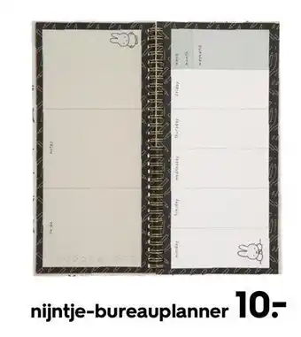 HEMA nijntje-bureauplanner aanbieding