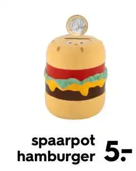 HEMA spaarpot hamburger aanbieding