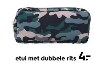 HEMA etui met dubbele rits aanbieding