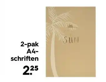 HEMA 2-pak A4- schriften aanbieding