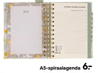 HEMA A5-spiraalagenda aanbieding