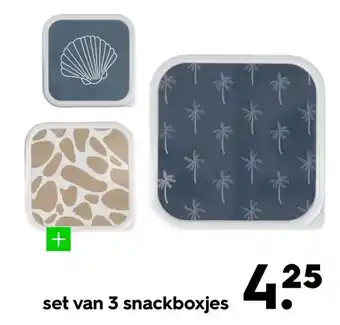 HEMA Set van 3 snackboxjes aanbieding