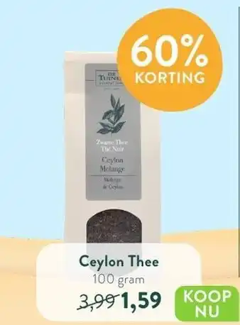 Holland & Barrett Ceylon Thee aanbieding