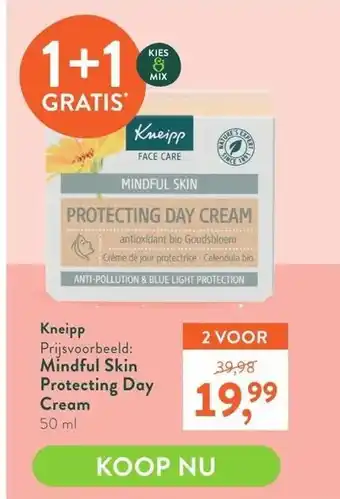 Holland & Barrett Kneipp Mindful Skin Protecting Day Cream aanbieding