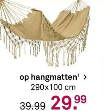 Karwei Op hangmatten 290 x 100cm aanbieding