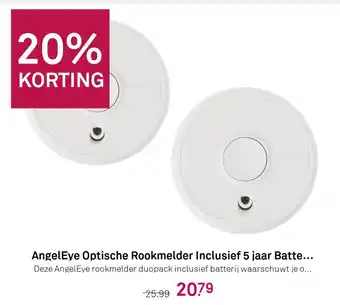 Karwei AngelEye Optische Rookmelder Inclusief 5 jaar Batterij 2-pack aanbieding