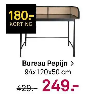 Karwei Bureau pepijn 94 x 120 x 50cm aanbieding