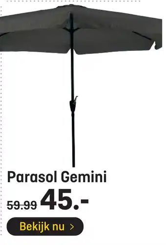 Hubo Parasol Gemini aanbieding