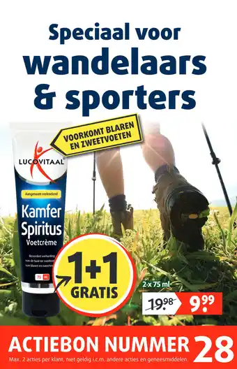 Lucovitaal Kamfer Spiritus Voetcrème aanbieding