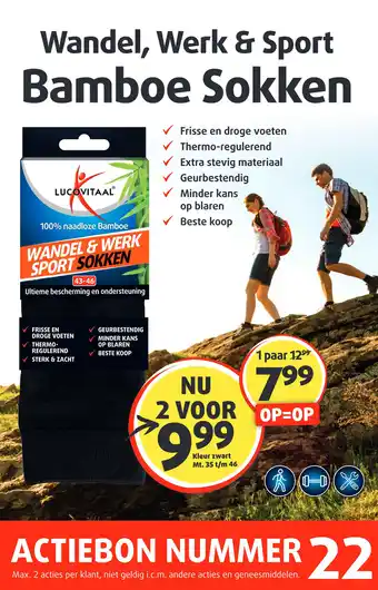 Lucovitaal Bamboe Sokken aanbieding