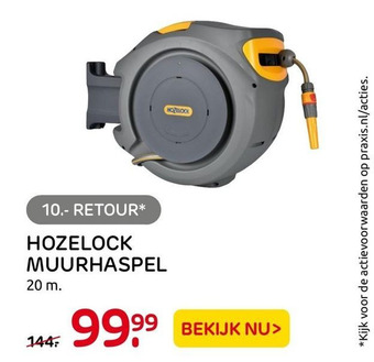 Praxis Hozelock Muurhaspel aanbieding