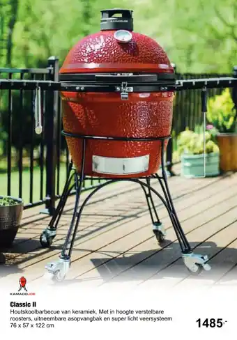 Tuincentrum De Boet Kamado Joe Classic II 76x57x122 cm aanbieding