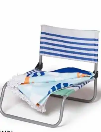 Xenos Strandstoel 54x44x50 cm aanbieding