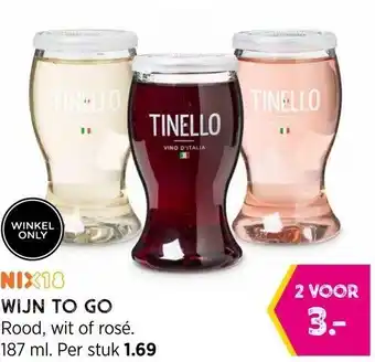 Xenos Nix18 wijn to go 187ml aanbieding