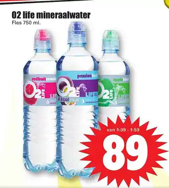Dirk O2 Life Mineraalwater aanbieding