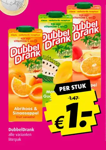 Boni Dubbeldrank per stuk aanbieding