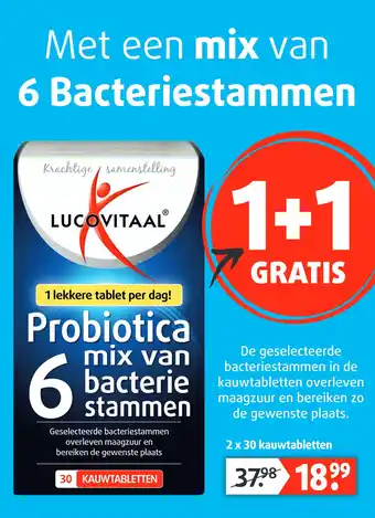 Lucovitaal Probiotica mix van 6 bacterie stammen aanbieding