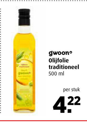 Boni G'woon Olijfolie traditioneel 500 ml per stuk aanbieding