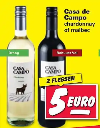 Nettorama Casa de Campo chardonnay of malbec aanbieding