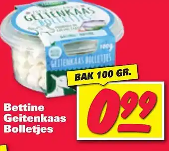 Nettorama Bettine Geitenkaas Bolletjes aanbieding
