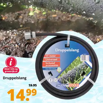 GroenRijk Druppelslang aanbieding