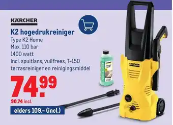 Makro KARCHER K2 hogedrukreiniger Type K2 Home aanbieding