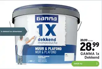 GAMMA GAMMA 1x Dekkend 10liter aanbieding