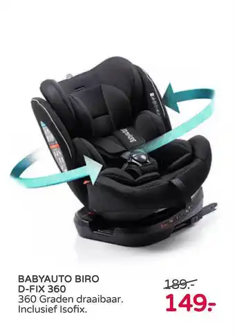 Prenatal Babyauto Biro D-Fix 360 Autostoel aanbieding