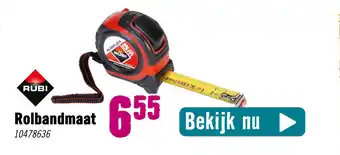 Hornbach Rubi Rolbandmaat aanbieding