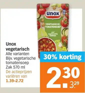Albert Heijn Unox Vegetarisch 570ml aanbieding