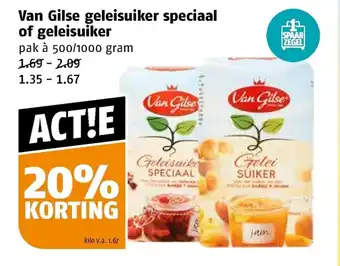 Poiesz Van Gilse geleisuiker speciaal of geleisuiker pak a 500/1000 gram aanbieding