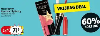 Kruidvat Max Factor Lipstick Lipfinity aanbieding