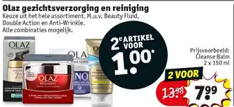 Kruidvat Olaz gezichtsverzorging en -reiniging aanbieding