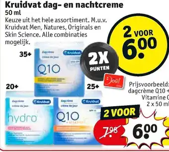 Kruidvat Kruidvat Dag- en nachtcreme 50ml aanbieding