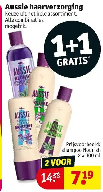 Kruidvat Aussie haarverzorging aanbieding