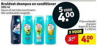Kruidvat Kruivdat shompoo en conditioner aanbieding