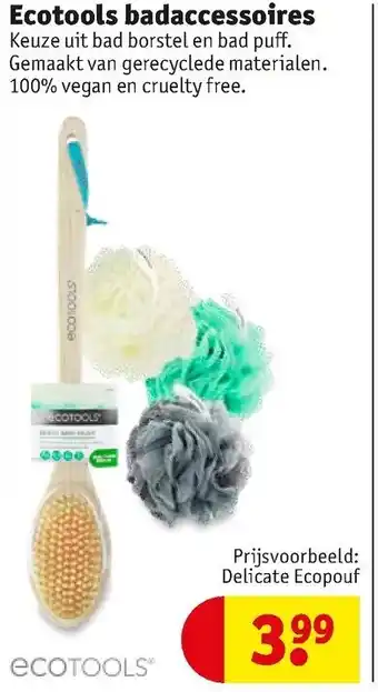 Kruidvat Ecotools badaccessoires aanbieding
