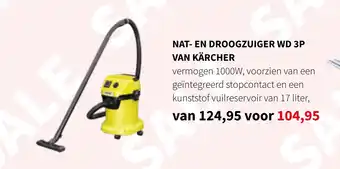 Nijhof Nat- En Droogzuiger Wd 3P Van Kärcher aanbieding