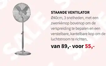 Nijhof Staande Ventilator aanbieding