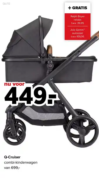 Babypark Q-Cruiser combi-kinderwagen aanbieding