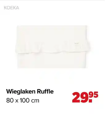 Babypark Wieglaken Ruffle aanbieding