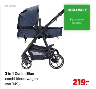 Babypark 3 in 1 Denim Blue aanbieding