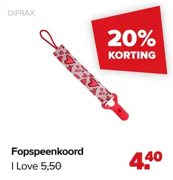 Babypark Fopspeenkoord aanbieding