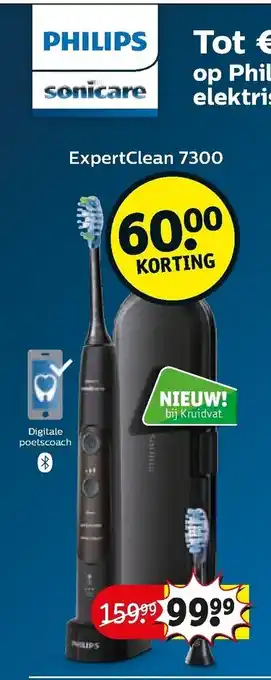 Kruidvat Philips Sonicare ExpertClean 7300 aanbieding