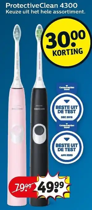 Kruidvat Philips Sonicare ProtectiveClean 4300 aanbieding