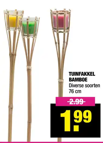 Big Bazar Tuinfakkel Bamboe aanbieding